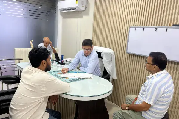 Dr. Shri Ram Gupta during a consultation at Ram Janki Neuro Care