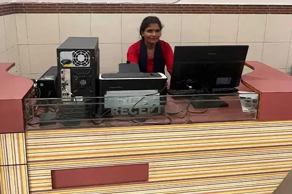 Hospital reception at Ram Janki Neuro Care